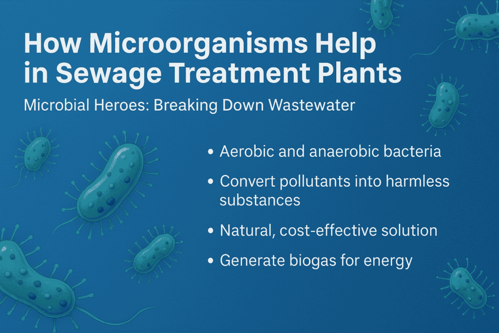 How Microorganisms Help in Sewage Treatment Plants